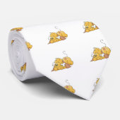 骨のTシャツおよびギフトを持つ幸せな犬 ネクタイ (ロール)