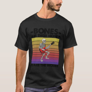 骨はお金だから虫の骨格区 Tシャツ