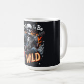 骨は野生のスケルトンのマグカップ コーヒーマグカップ (正面右)