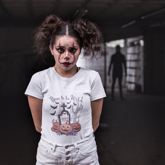 骨は野生のハロウィーン家族マッチング Tシャツ