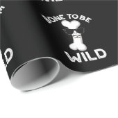 骨は野生の解剖学おもしろいのPun暗いBG ラッピングペーパー (ロールコーナー)