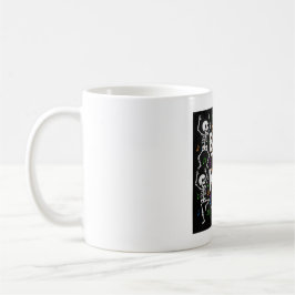 骨は野生の踊り骨格コーヒーマグ コーヒーマグカップ