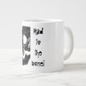 "骨への素晴らしい!" 人間のスカルを使って ジャンボコーヒーマグカップ (正面右)