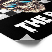 骨への誕生日ハロウィーンのスケルトン少年トドル ポスター (角)