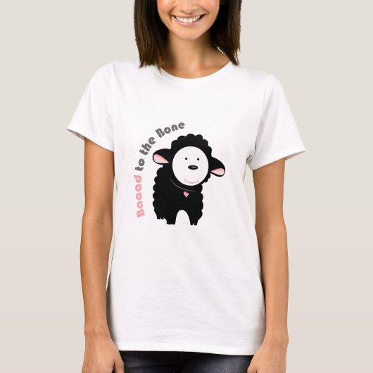 骨へのBaaaad Tシャツ (正面)