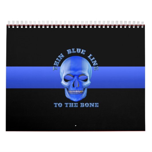 骨までの細い青い線 カレンダー (カバー)