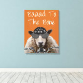 骨まで食べる キャンバスプリント (インサイチュ (ウッドフロア))