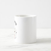骨りんご歯の面白いボナペティット駄洒落 コーヒーマグカップ (中央)