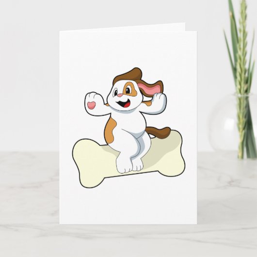骨を持つ犬 カード (正面)