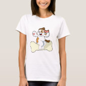 骨を持つ犬 Tシャツ (正面)