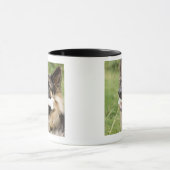 骨を搭載する犬 マグカップ (中央)