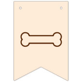 骨を食らわせる犬のパーティー バンティングフラッグ (第1の旗)