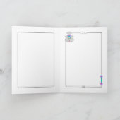 骨カラフルグリーティングカード付き犬 カード (内部)