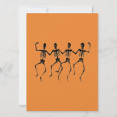 骨ガタガタの骨格ハローウィンパーティ 招待状 (裏面)