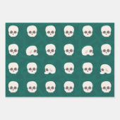 骨スカル ラッピングペーパーシート (正面3)