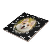 骨パターンドッグフレームプリント タイル (側面)