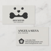 骨ペットミニマル名刺付き犬 名刺 (正面/裏面)