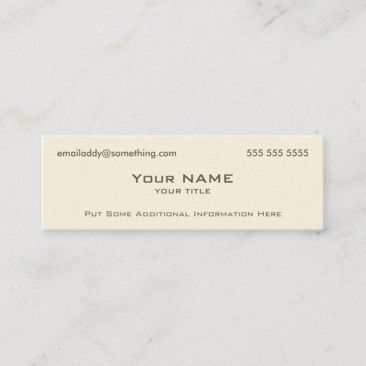 骨モダン スキニー名刺 (正面)