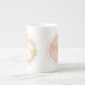 骨中国カップギフト花蝶 ボーンチャイナマグカップ (正面)