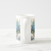 骨中国ダスティブルースペシャルティティーティーパーティーマグカップ ボーンチャイナマグカップ (裏面)