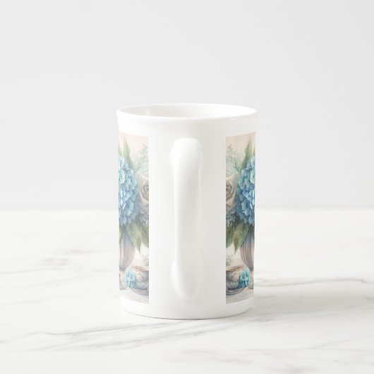 骨中国ダスティブルースペシャルティティーティーパーティーマグカップ ボーンチャイナマグカップ (裏面)