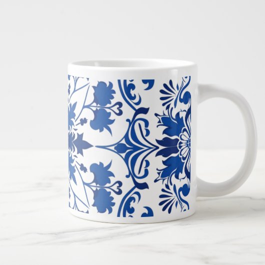 骨中国ポルトガル語アズレジョブリデスメイドギフトマグ ジャンボコーヒーマグカップ (右)