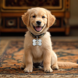 骨付きドッグボーンラベル ペットネームタグ