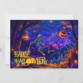 骨付きハロウィーンバッシュカード 招待状 (正面)