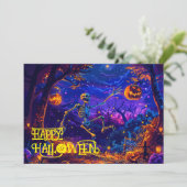 骨付きハロウィーンバッシュカード 招待状 (スタンド正面)