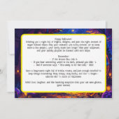 骨付きハロウィーンバッシュカード 招待状 (裏面)