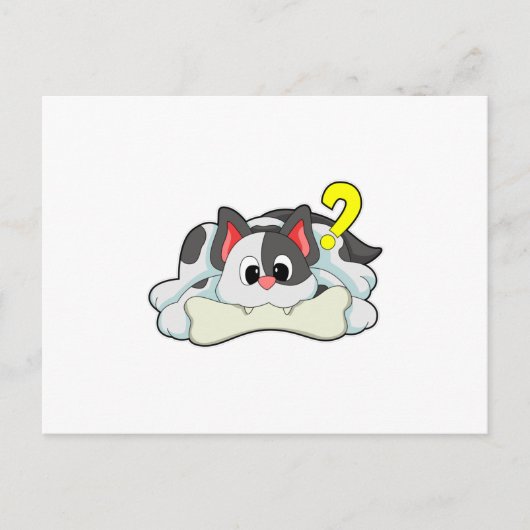 骨付き猫 ポストカード (正面)