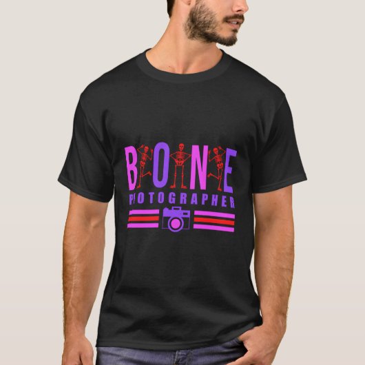 骨写真家スケルトンX線テクノロジー放射線学 Tシャツ (正面)