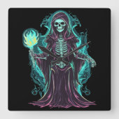 骨刈り機 スクエア壁時計 (正面)