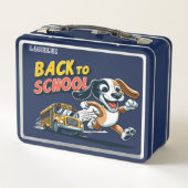 骨型バス新学期 メタルランチボックス (裏面)