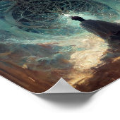 骨壇ファンタジーSci-Fiアートポスター ポスター (角)