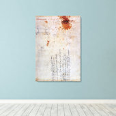 骨壷のスケッチ及び姿付きノート キャンバスプリント (インサイチュ (ウッドフロア))