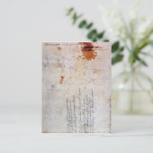 骨壷のスケッチ及び姿付きノート ポストカード (スタンド正面)