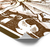 骨壷を持った人 ポスター (角)