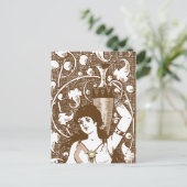 骨壷を持った人 ポストカード (スタンド正面)