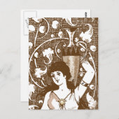 骨壷を持った人 ポストカード (正面/裏面)