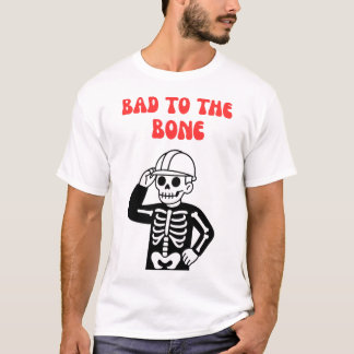 骨太な建設作業員スケルトン Tシャツ