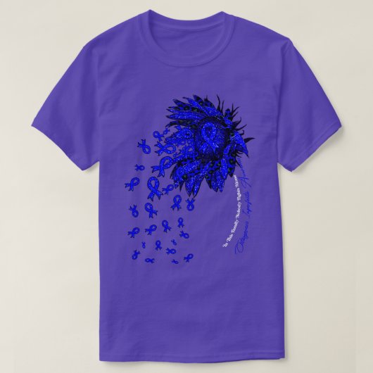 骨形成不全認識度ヒマワリ Tシャツ (デザイン正面)