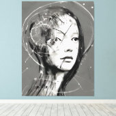 骨折した女性 キャンバスプリント (インサイチュ (ウッドフロア))