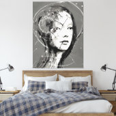 骨折した女性 キャンバスプリント (インサイチュ (寝室))