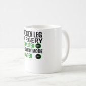 骨折した脚の手術の回復|骨折した脚を生き延びた人 コーヒーマグカップ (正面右)