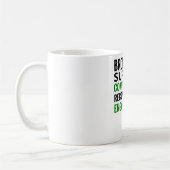 骨折した脚の手術の回復|骨折した脚を生き延びた人 コーヒーマグカップ (左)