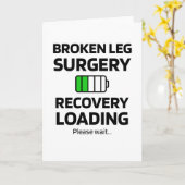 骨折した脚の手術回復 |骨折した脚の生存者 カード (黄色い花)