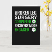 骨折した脚の手術回復 |骨折した脚の生存者 カード (黄色い花)