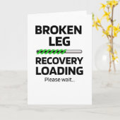 骨折した脚の手術回復 |骨折した脚の生存者 カード (黄色い花)