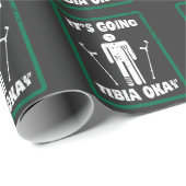 骨折した足の脛骨のOkayは健康なギフトをすぐに得ます ラッピングペーパー (ロールコーナー)